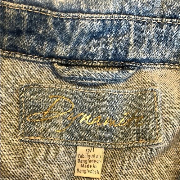 dynamite Blue Jean Distressed Vest - Picture 5 of 12